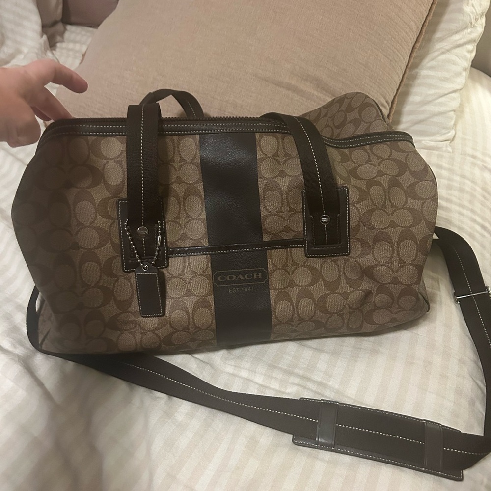 Authentic Coach Duffle Weekender Bag